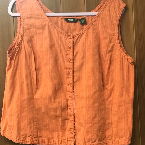 Eddie Bauer Tops - Eddie Bauer Women’s Orange XXL Sleeveless Top